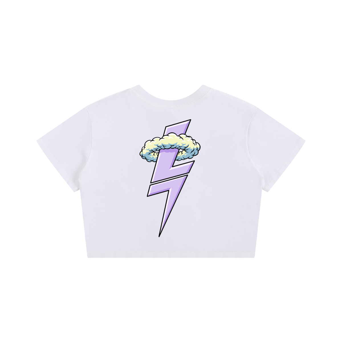 "EXODUS 3:14" CROP TOP TEE (WHITE)